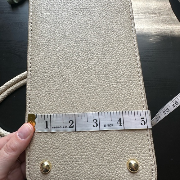 Nanette Lepore Tan Sybil Braided Handle Shoulder Bag Multiple Pockets EUC - Picture 11 of 12